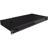 Excel Enbeam 24 Way Multimode Fibre Optic Panel 12 SC Duplex (24 Fibre) Violet